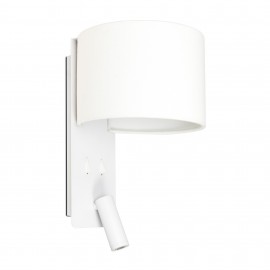 Faro, Faro Fold Aplique Blanco 1xE27 y Lector Led 3W 64304