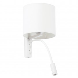 Faro Tira Aplique Blanco E27 y Lector 3W 3000K 64322