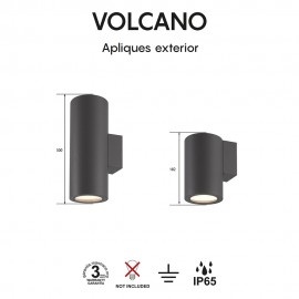 Mantra, Mantra Aplique Exterior VOLCANO Ip54 1L E27 6483