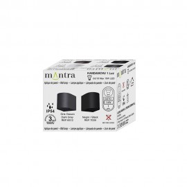 Mantra, Mantra Aplique Exterior KANDANCHU 1L Gu10 Gris Oscuro 6512
