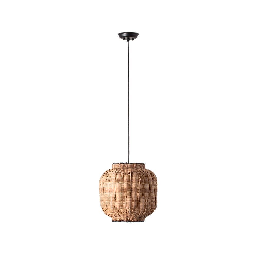 Faro, Faro Tupai Colgante Negro P.Rattan E27 ø300x290xø168 65134-77
