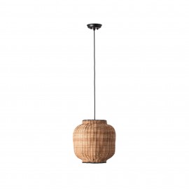 Faro Tupai Colgante Negro P.Rattan E27 ø300x290xø168 65134-77