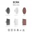 Mantra Aplique Exterior BORA Red Led 10W Blanco 6535