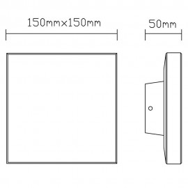Mantra, Mantra Aplique Exterior BORA Cua Led 10W Blanco 6537