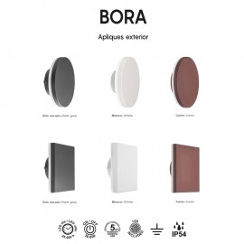 Mantra, Mantra Aplique Exterior LED Ip54 Bora Corten 6538
