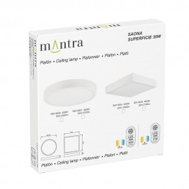 Mantra, Mantra Plafon SAONA Led Redondo 30W 4000K 6627