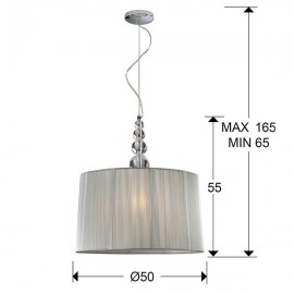Schuller, Lampara Led Rocio Acrilico Transparente 3L 663554