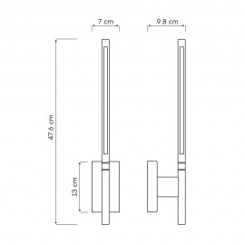 Mantra, Mantra Aplique TORCH Blanco Led 6W 3000K 6700