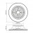 Mantra Ventilador ALISIO Blanco DC 30W Plafon Led 70W Mando 6705