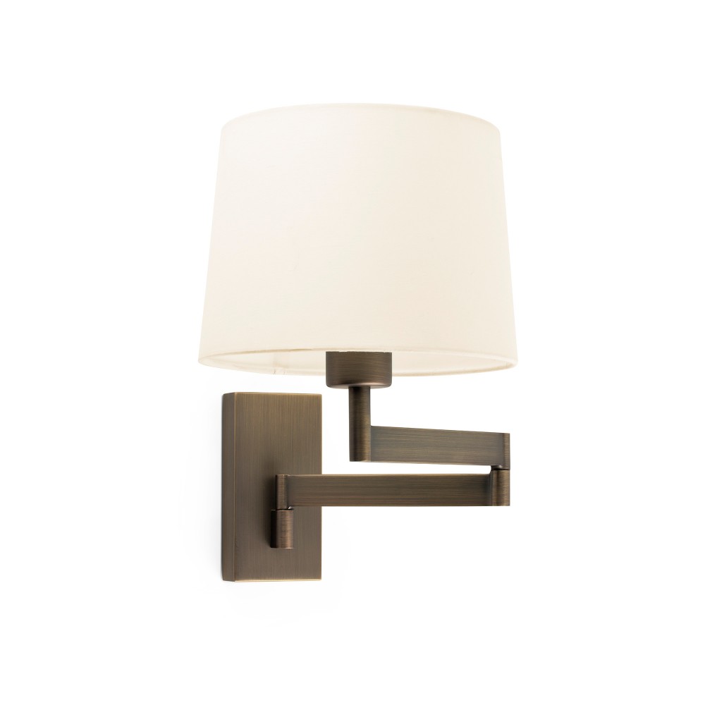 Faro, Faro Artis Aplique Articulado Bronce Pantalla Beige 68494-02