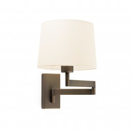 Faro Artis Aplique Articulado Bronce Pantalla Beige 68494-02