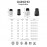 Mantra Mini Empotrable GUINCHO Led 3W 3000K Negro 6856