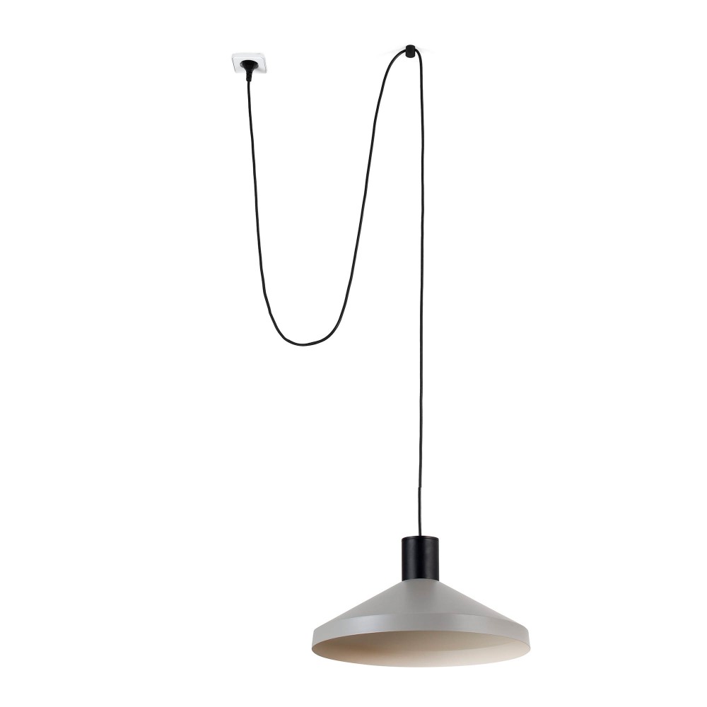 Faro, Faro Kombo Colgante Con Clavija Gris ø400 1X E27 68604-66