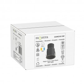 Mantra, Mantra Mini Empotrable GUINCHO Led 5W 4000K Negro 6862