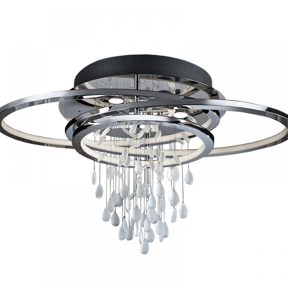 Schuller, Plafon Led Bruma Cromo Lagrimas 68W -5 Gu10 7W 696318