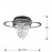 Plafon Led Bruma Cromo Lagrimas 68W -5 Gu10 7W 696318