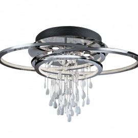Plafon Led Bruma Cromo Lagrimas 68W -5 Gu10 7W 696318