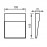 Mantra Señalizador BAKER Cuadrado 3W Blanco 7012