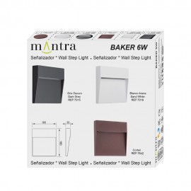 Mantra, Mantra Señalizador BAKER Cuadrado 6W Blanco 7016