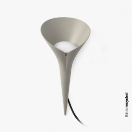 Faro Leaf Estaca Gris 1xgu10