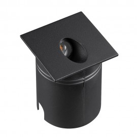 Mantra Señalizador ASPEN Cuadrado 3W Negro 7025
