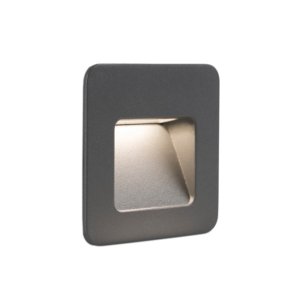 Faro, Faro Nase-1 Empotrable Gris Oscuro Led 3W 3000K 70398