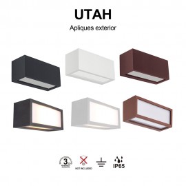 Mantra, Mantra Aplique UTAH exterior E27 1 Luz IP65 7050