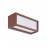 Mantra Aplique Exterior E27 1 Luz Ip65 Utah Corten 7052