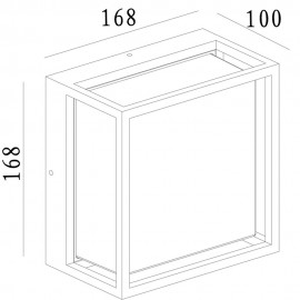 Mantra, Mantra Plafón-Aplique CHAMONIX exterior LED IP65 7061