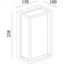 Mantra, Mantra Aplique CHAMONIX exterior LED IP65 7062
