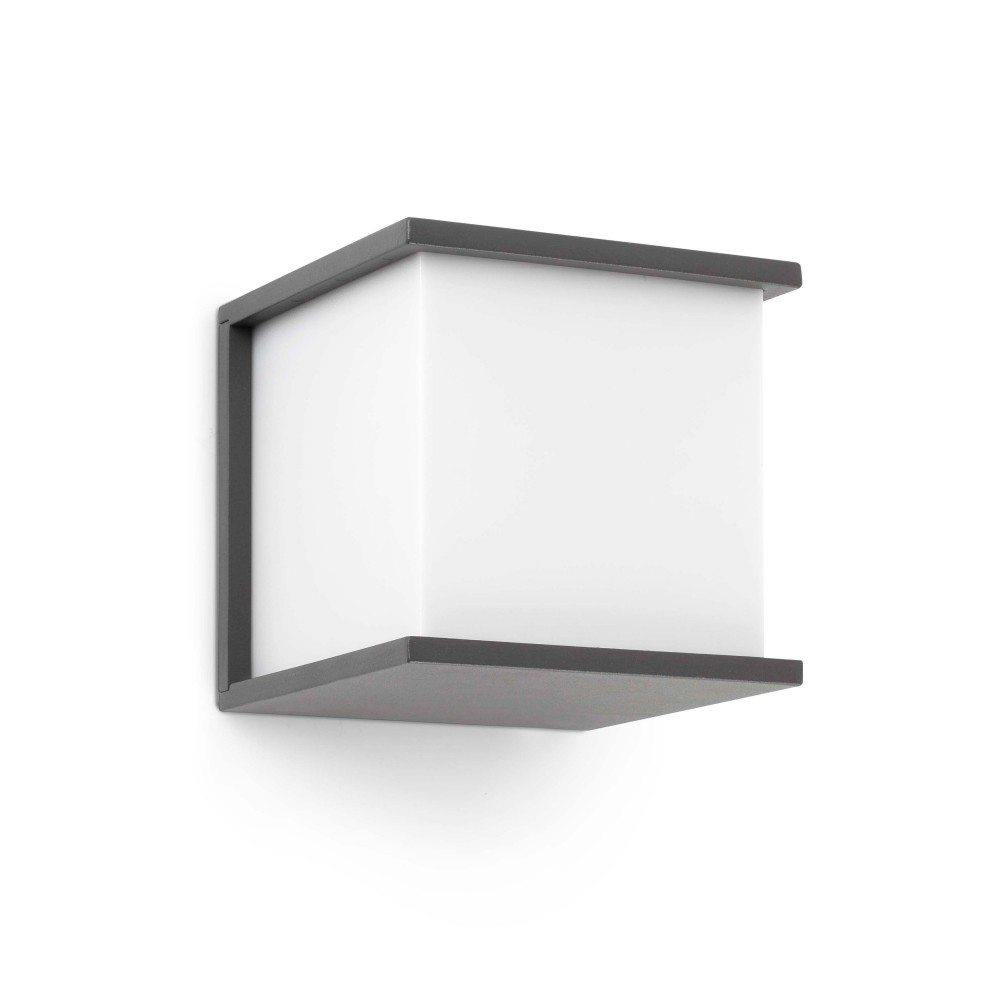 Faro, Faro Kubick Aplique 1L E27 60W Gris Oscuro 70689