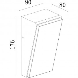 Mantra, Mantra Aplique SOLDEN exterior LED IP65 7073