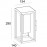 Mantra Aplique MERIBEL exterior solar LED IP54 7086