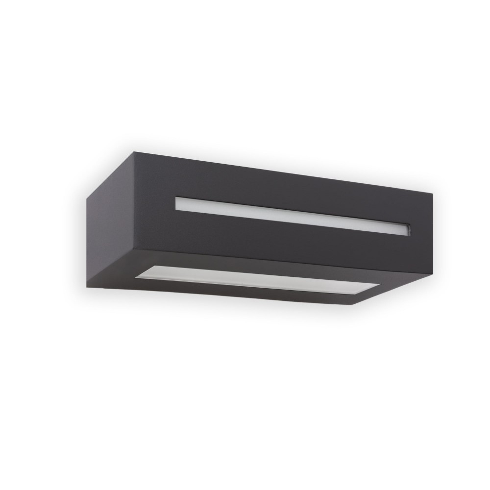 Faro, Faro West-1 Aplique E27 100W Ip 54 Gris Oscuro 70888