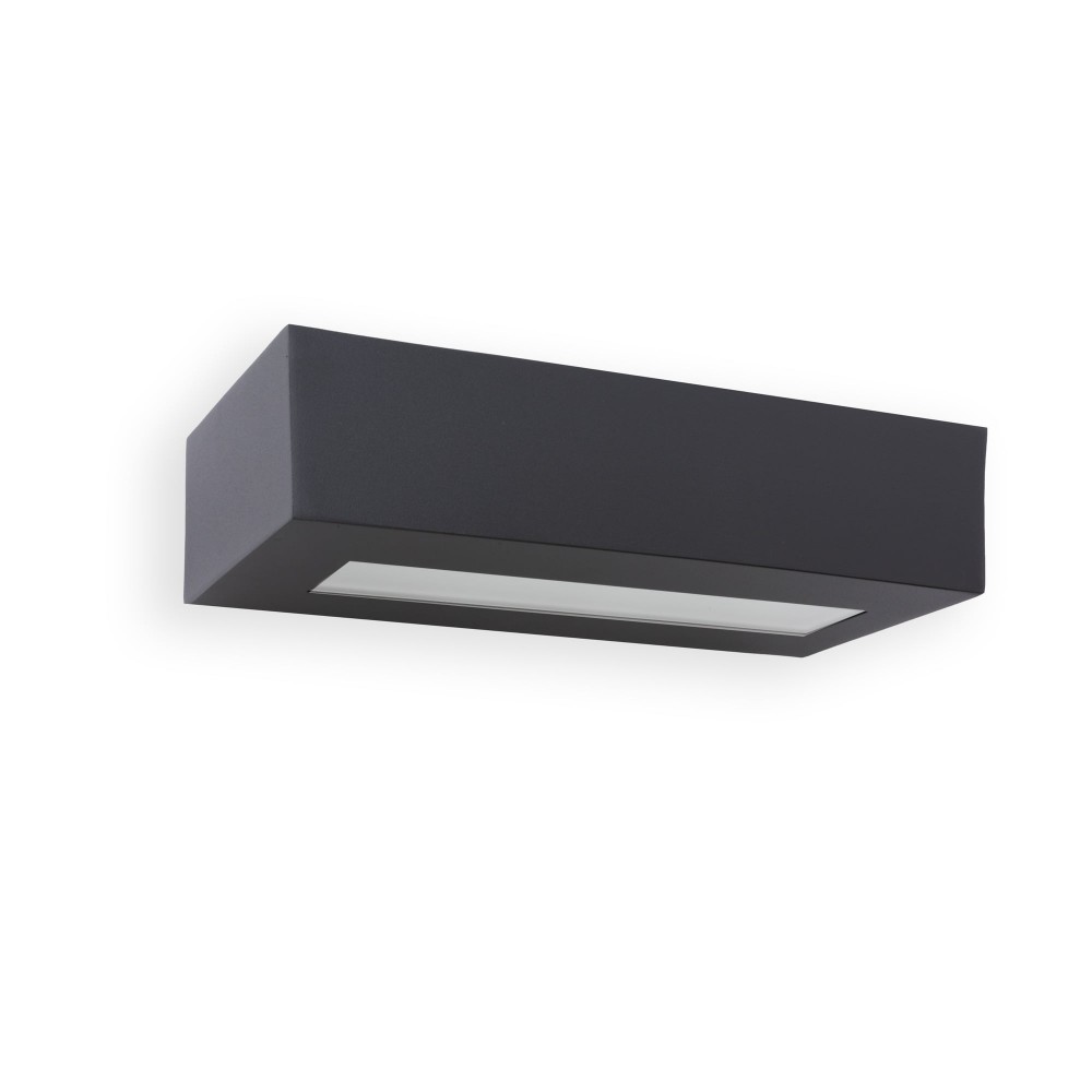 Faro, Faro West-2 Aplique E27 100W Ip54 Gris Oscuro 70899