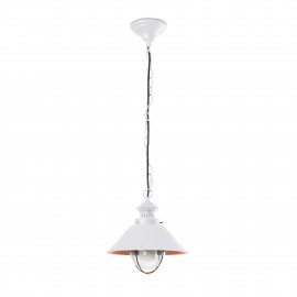 Faro Nautica-P Colgante Blanco-Cobre E27 11W 71106