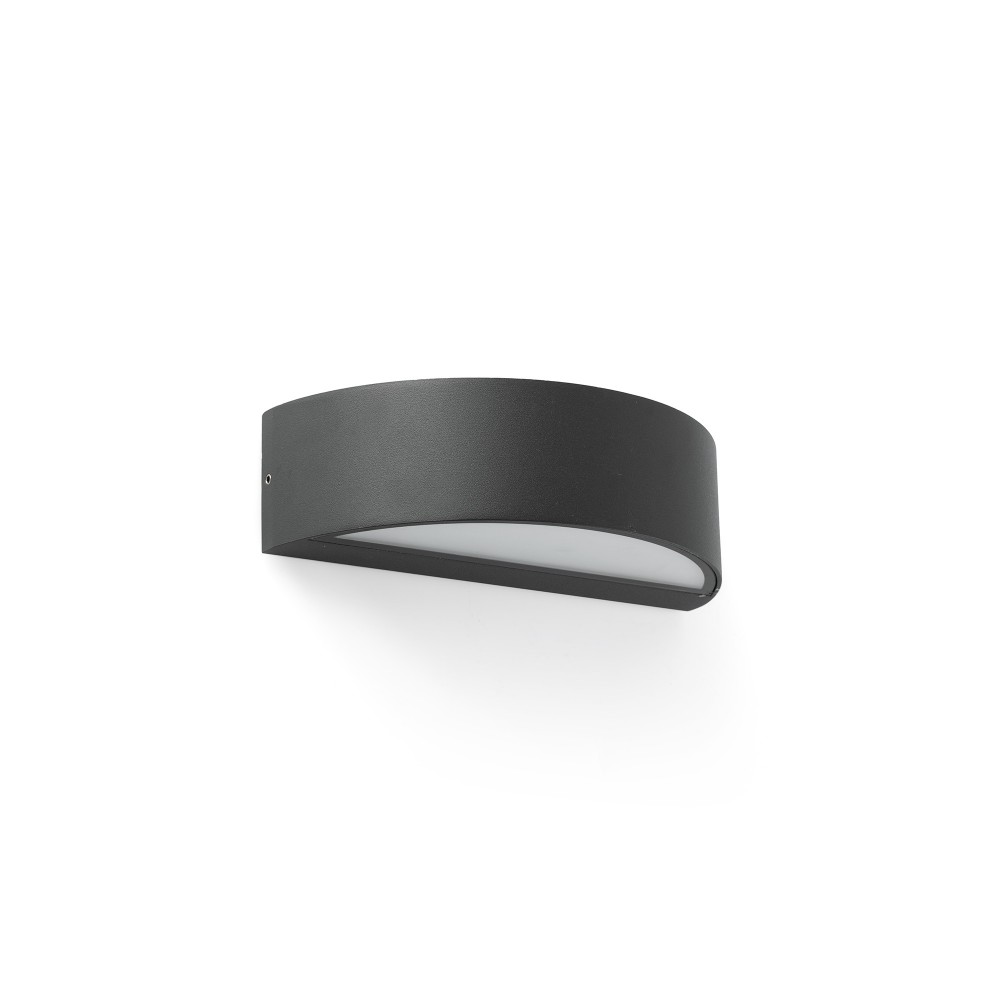Faro, Faro Oval Aplique Gris Oscuro Led 10W 3000K 71276