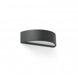Faro Oval Aplique Gris Oscuro Led 10W 3000K 71276