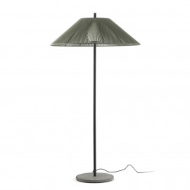 Faro Saigon Out Pie De Salón 2m C100 Verde Base Cemento
