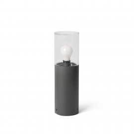 Faro Kila Baliza H400 E27 Gris Oscuro Cristal Transpare 71746