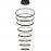 Lamp Ring 8 Aros Negro Dim 4000K 717694B