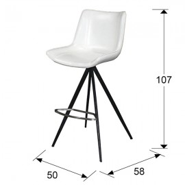 Schuller, Taburete Alto Samoa Blanco 718257