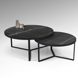 Schuller, Set Mesas Naira Marmol negro 719232