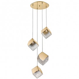 Lampara Priscila 4 Luces Oro 720403