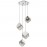 Lampara Priscila 4 Luces Cromo 720410