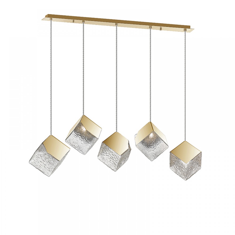 Schuller, Lampara Priscila 5 Luces Oro 720595