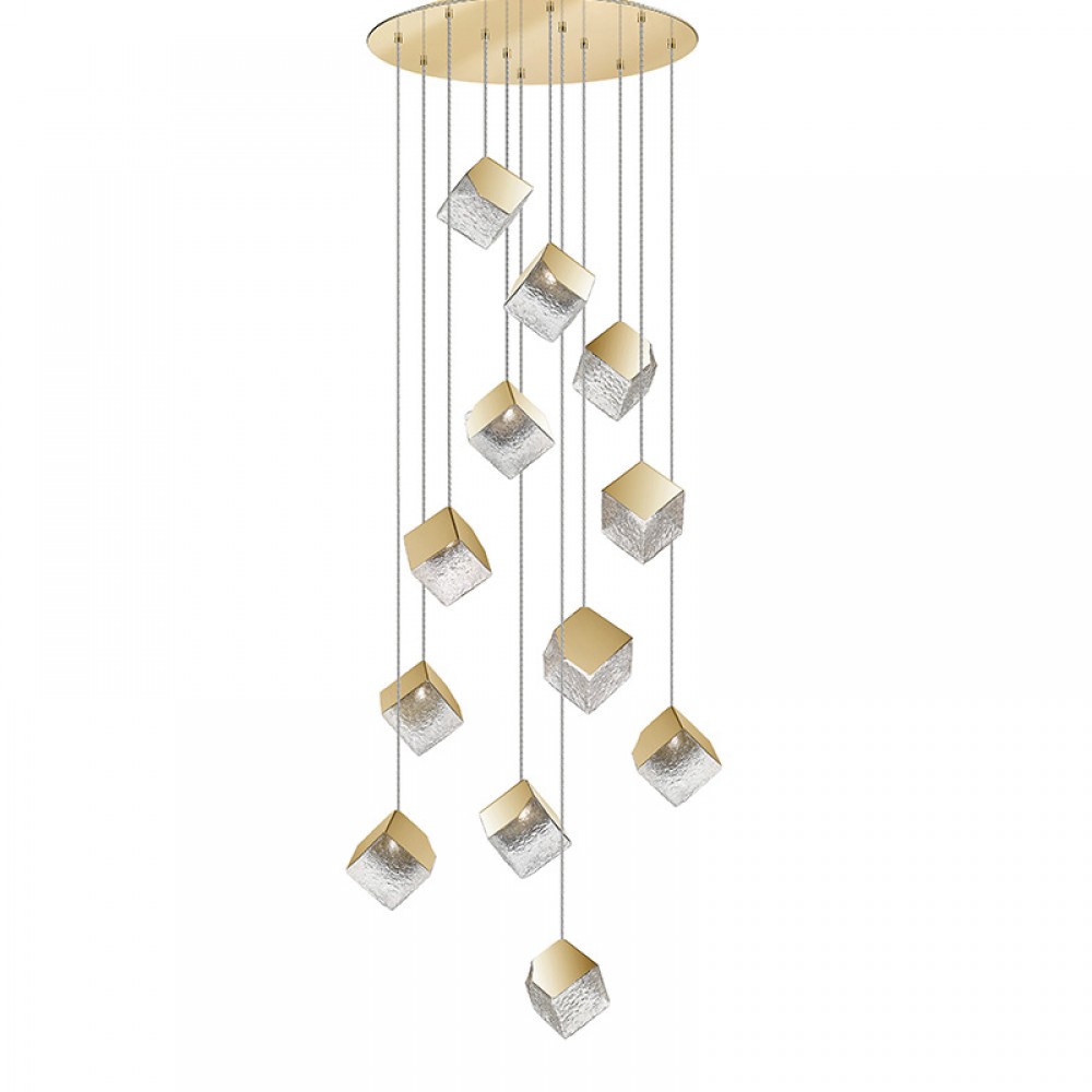 Schuller, Lampara Priscila 12 Luces Oro 721257