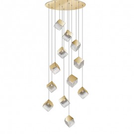 Lampara Priscila 12 Luces Oro 721257