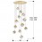 Lampara Priscila 12 Luces Oro 721257