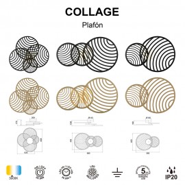 Mantra, Mantra Plafon COLLAGE LED 7235